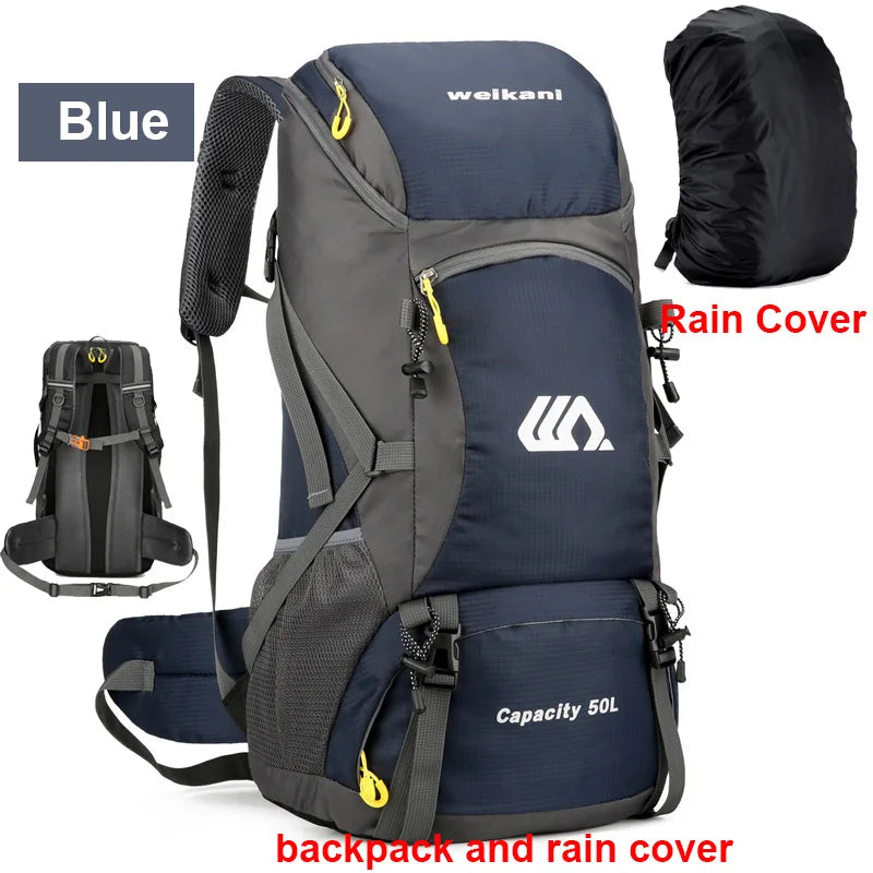 50L Travel Backpack Camping Men Large Hiking Bag Tourist Rucksack Waterproof Outdoor Sports Climbing Mountaineering Bag Luggage Daniel’s Outdoor Company