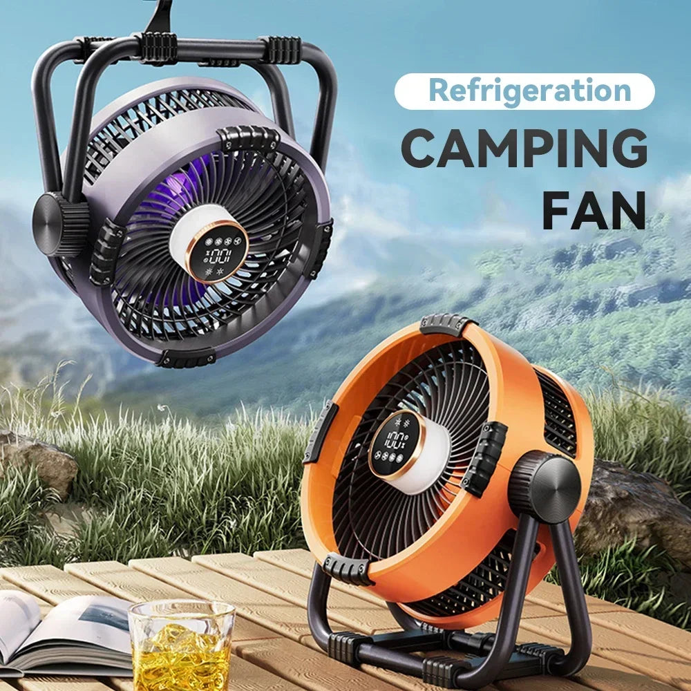 Camping Fan 20000mAh Rechargeable Outdoor Camping Circulator Wireless Camping Ceiling with LED Light and Remote Control Amagi Daniel’s Outdoor Company