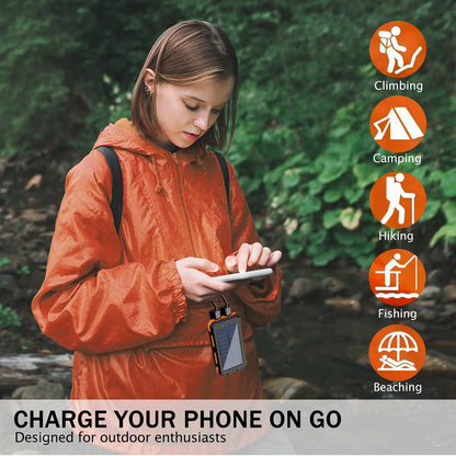 20000mAh Solar Power Bank Portable Solar Charger Waterproof Dual 5V USB Ports 2 LED Light Flashlight For Cell IPhone Outdoor Daniel’s Outdoor Company