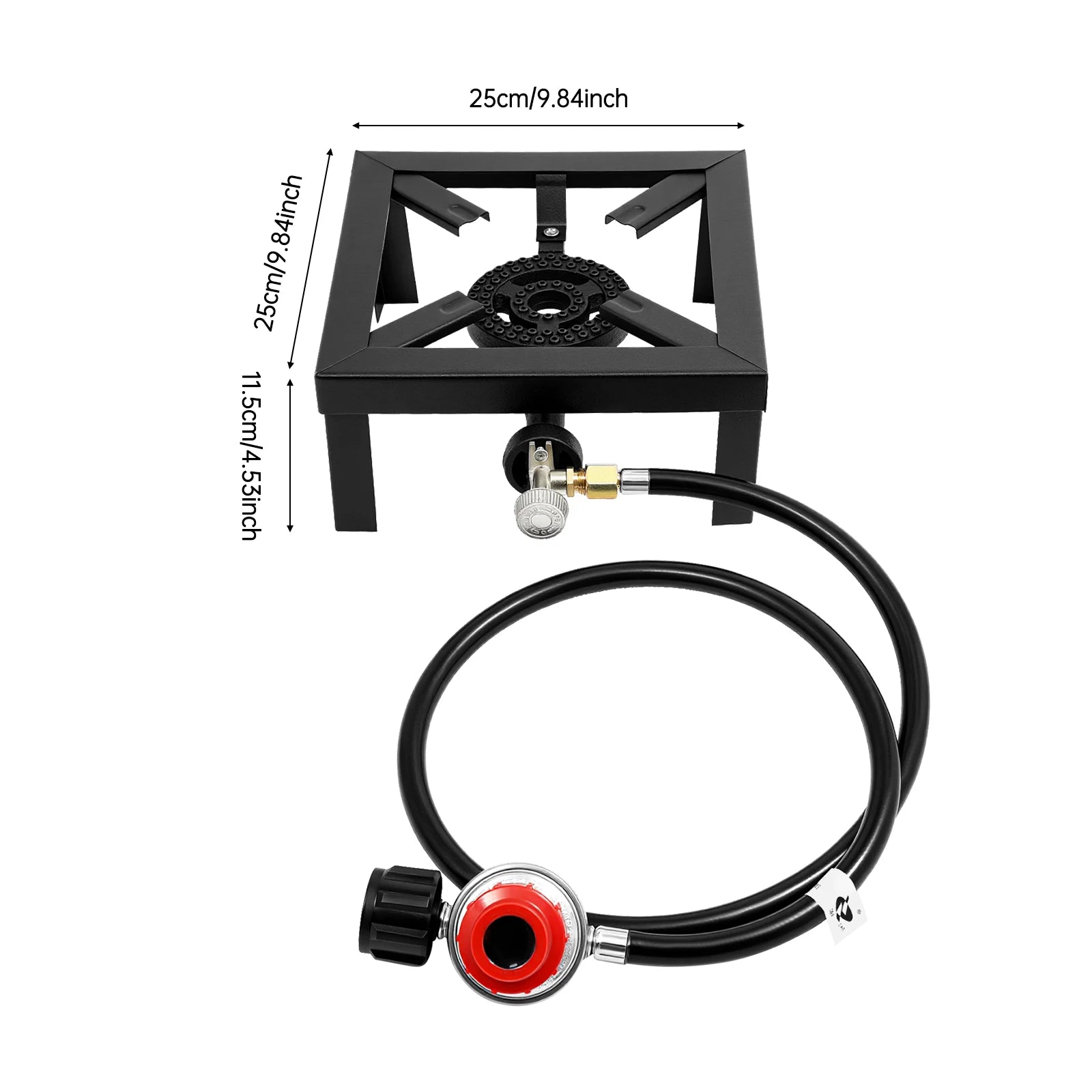 8000W Portable Double Burner Outdoor Gas Stove Propane Cooker with Adjustable 0-10Psi Regulator Hose for Patio Camping, BBQ Daniel’s Outdoor Company