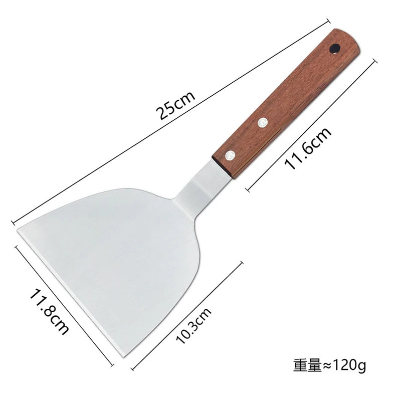 Stainless Steel Spatula and Grill Scraper Non Stick Durable Barbecue Cooking Tools Pizza Shovel Pancake Beef BBQ Utensils Daniel’s Outdoor Company