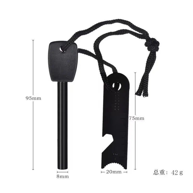 New Waterproof Portable Flint Emergency Fire Starter Multifunctional Outdoor Camping Fire Rod Tool for Survival Equipment Daniel’s Outdoor Company