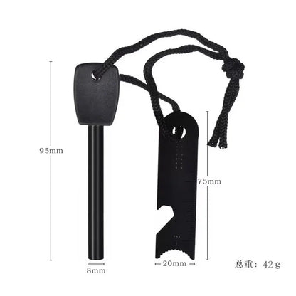 New Waterproof Portable Flint Emergency Fire Starter Multifunctional Outdoor Camping Fire Rod Tool for Survival Equipment Daniel’s Outdoor Company