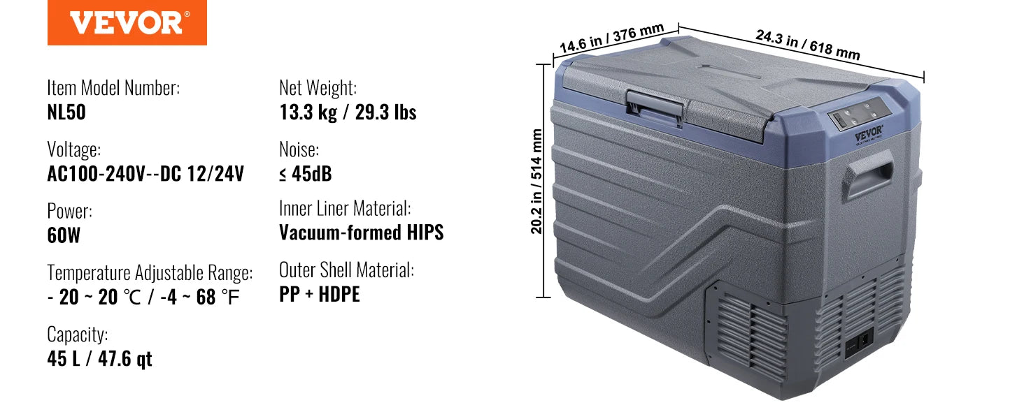 SucceBuy 8L to 75L Car Refrigerator Fridge Portable Icebox Single&Dual Zone w/Blue Tooth Temp Adjustable for Outdoor Camping RV Daniel’s Outdoor Company