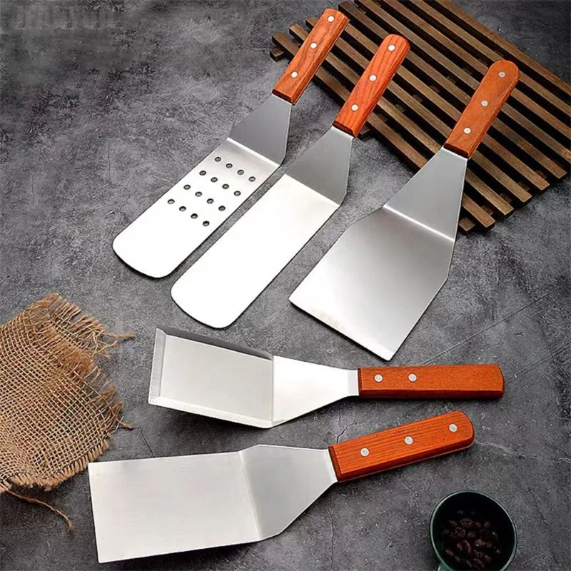 Stainless Steel Spatula and Grill Scraper Non Stick Durable Barbecue Cooking Tools Pizza Shovel Pancake Beef BBQ Utensils Daniel’s Outdoor Company