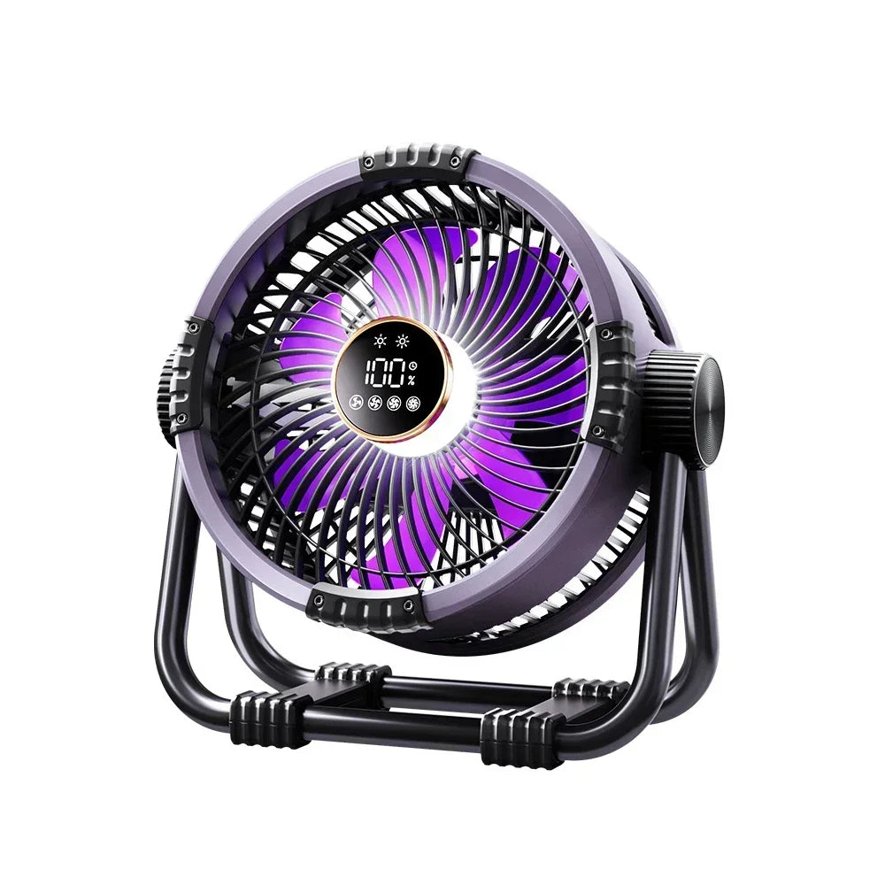 Camping Fan 20000mAh Rechargeable Outdoor Camping Circulator Wireless Camping Ceiling with LED Light and Remote Control Amagi Daniel’s Outdoor Company