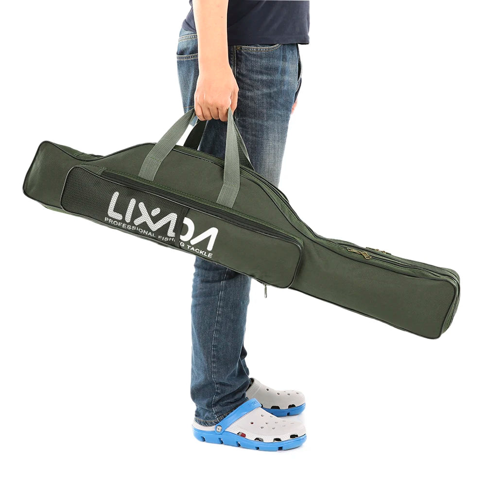 Lixada 100/130/150cm Fishing Bag Portable Folding Fishing Rod Reel Bag Fishing Tackle Carry Case Carrier Bag backpack fishing Daniel’s Outdoor Company