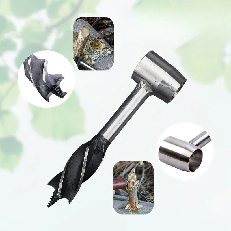 Auger Wrench Outdoor Survival Hand Drill Survival Gear Tool Sports Jungle Crafts Camping Bushcraft Accessories Daniel’s Outdoor Company