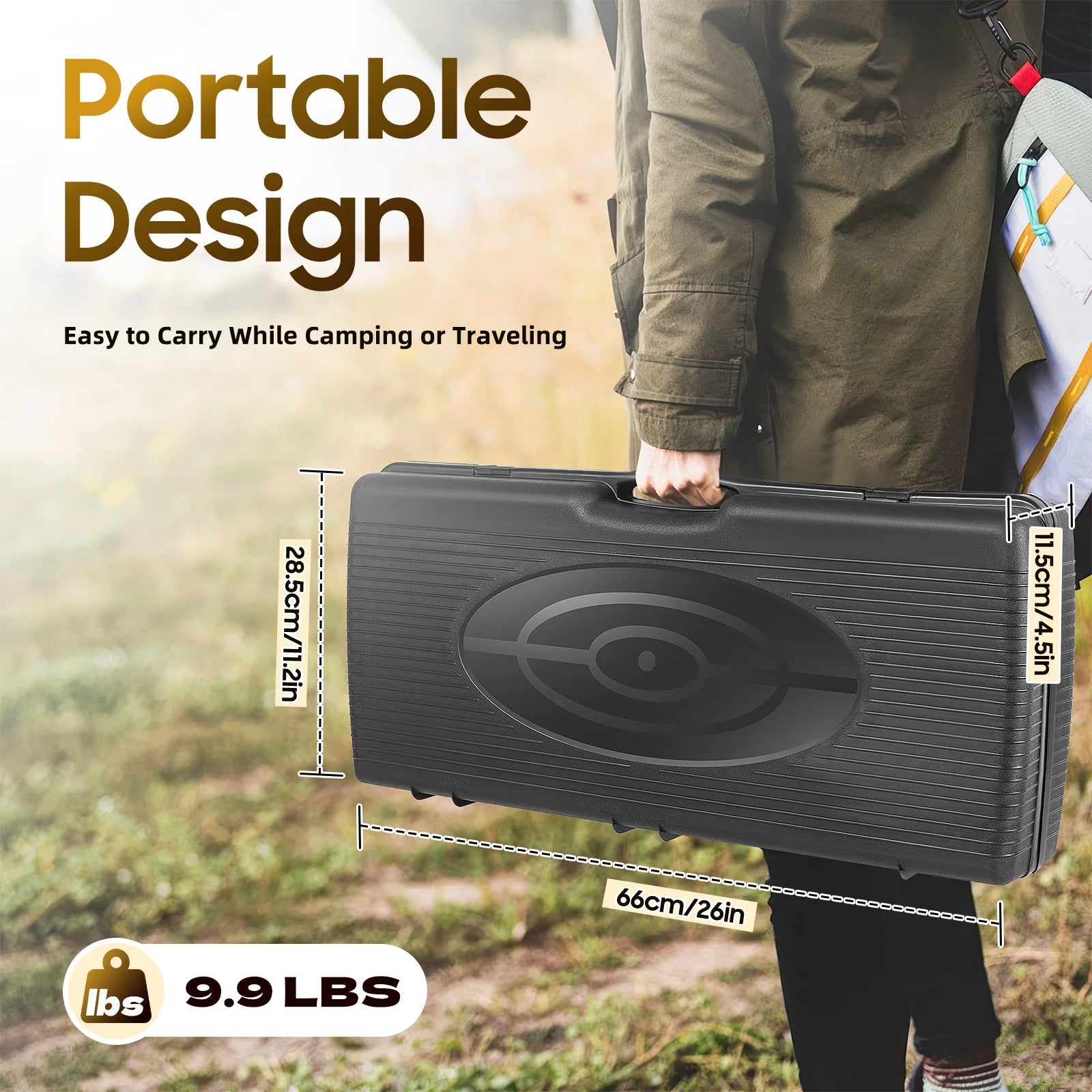 2500W Portable Camping Stove 2 Burners Camping Stove with Baking Tray&Portable Case use  Butane or LPG Home Application Outdoor Daniel’s Outdoor Company