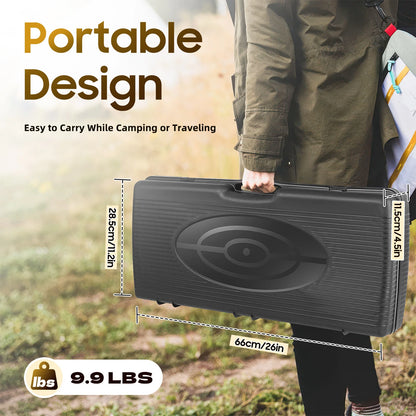 2500W Portable Camping Stove 2 Burners Camping Stove with Baking Tray&Portable Case use  Butane or LPG Home Application Outdoor Daniel’s Outdoor Company
