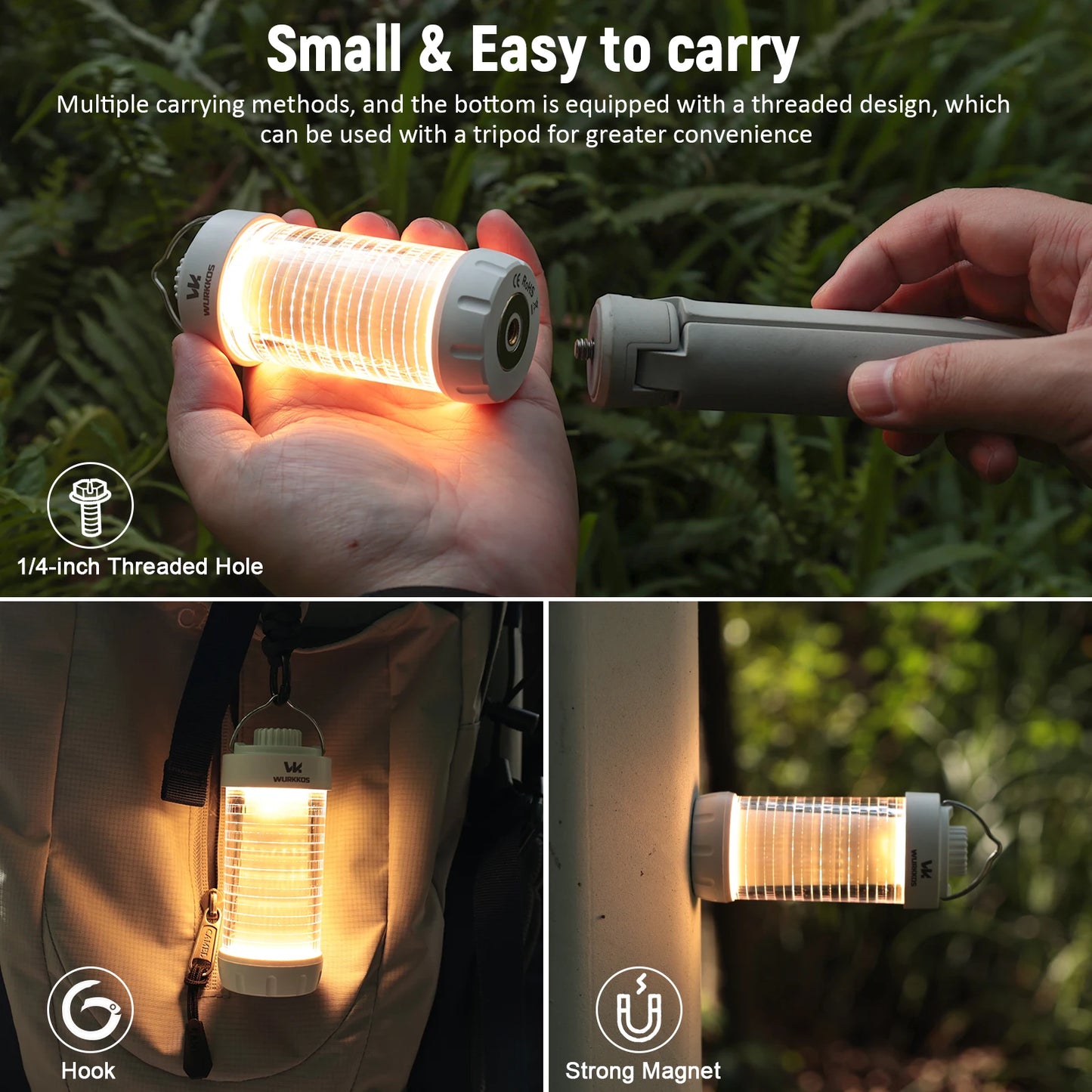 Wurkkos CL01 Mini RGB 360° Flashlight, 550 Lumens, 21700 Rechargeable LED Flashlight, Camping Light, Power Bank, Waterproof Daniel’s Outdoor Company
