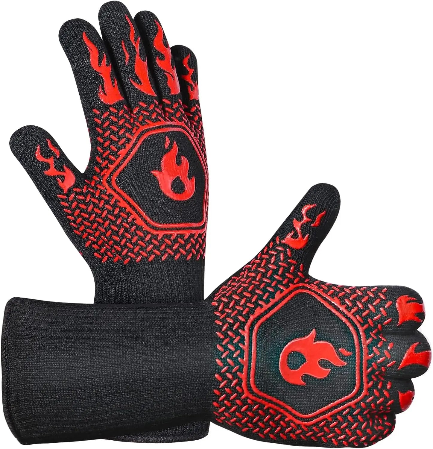 BBQ Grill Gloves High Temp Resistance Fireproof Glove for Grilling Smoking Barbecue - Washable Long Oven Mitts Extreme Hot Proof Daniel’s Outdoor Company