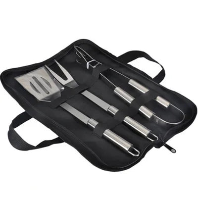 Stainless steel oven set barbecue combination tool outdoor BBQ barbecue set barbecue set storage portable cloth bag baking tool Daniel’s Outdoor Company