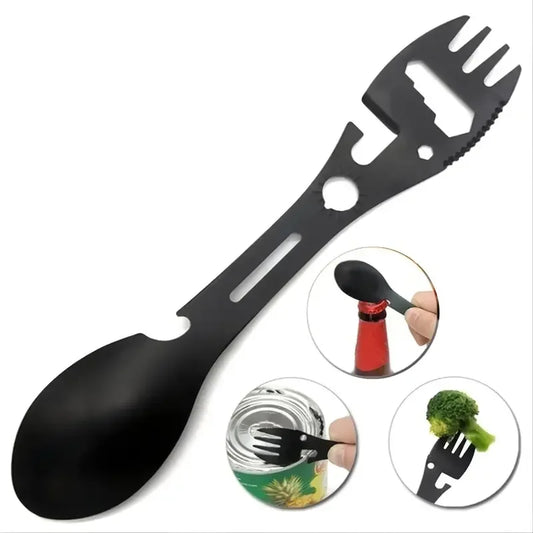 Outdoor Fork Spoon Versatile Outdoor Camping Tool Lightweight Fork Spoon Bottle Opener for Survival Tactical Utility for Easy Daniel’s Outdoor Company