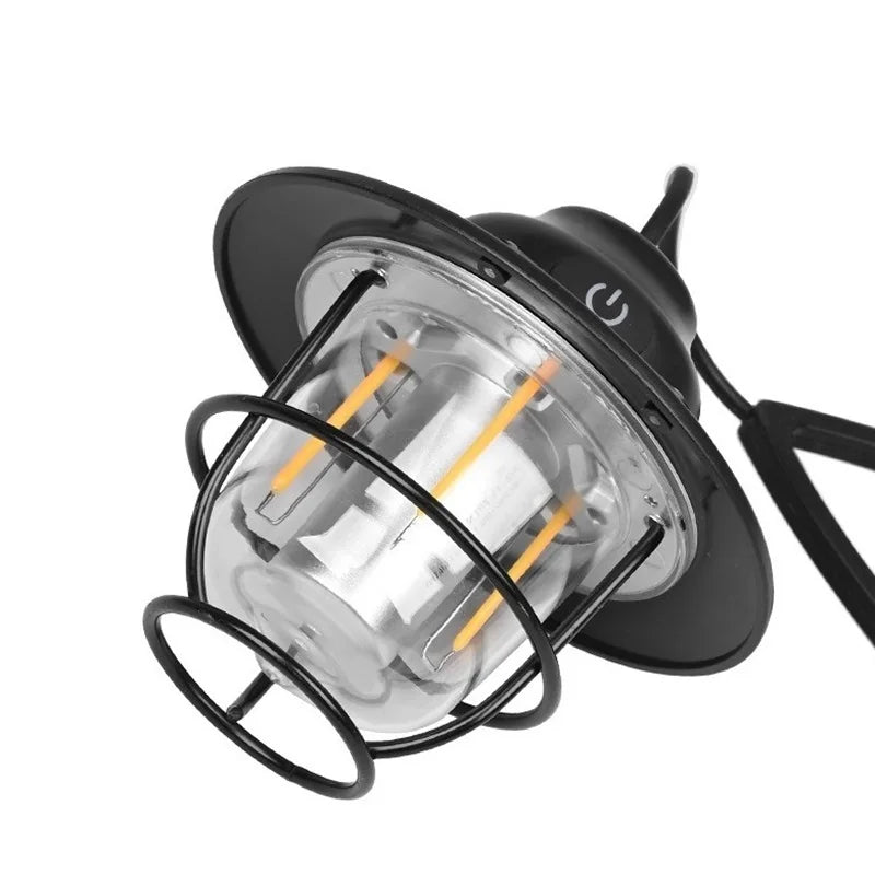 Shine Trip Outdoor Retro Smalldroplight, Campsite Lamp, Atmosphere Lamp, USB Charging Tent Light, LED Camping Hangling Lamp Daniel’s Outdoor Company