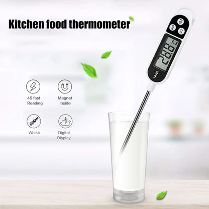 TP300 Electronic Food Thermometer Instant Read Meat Thermometer LCD Display Digital Milk Thermometer for Meat /Cooking /BBQ/Milk Daniel’s Outdoor Company