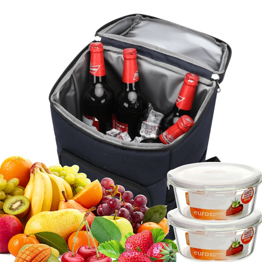 DENUONISS Thermal Cooler Backpack Insulated Cooler Bag Fridge Thickened Waterproof Portable Refrigerated Bag With Bottle Opener Daniel’s Outdoor Company