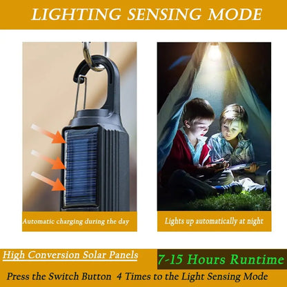 Solar Camping Lamp Bulbs Outdoor USB Charging Solar Powerd Hanging Lights Portable Tent Light Waterproof for Camping BBQ Decor Daniel’s Outdoor Company