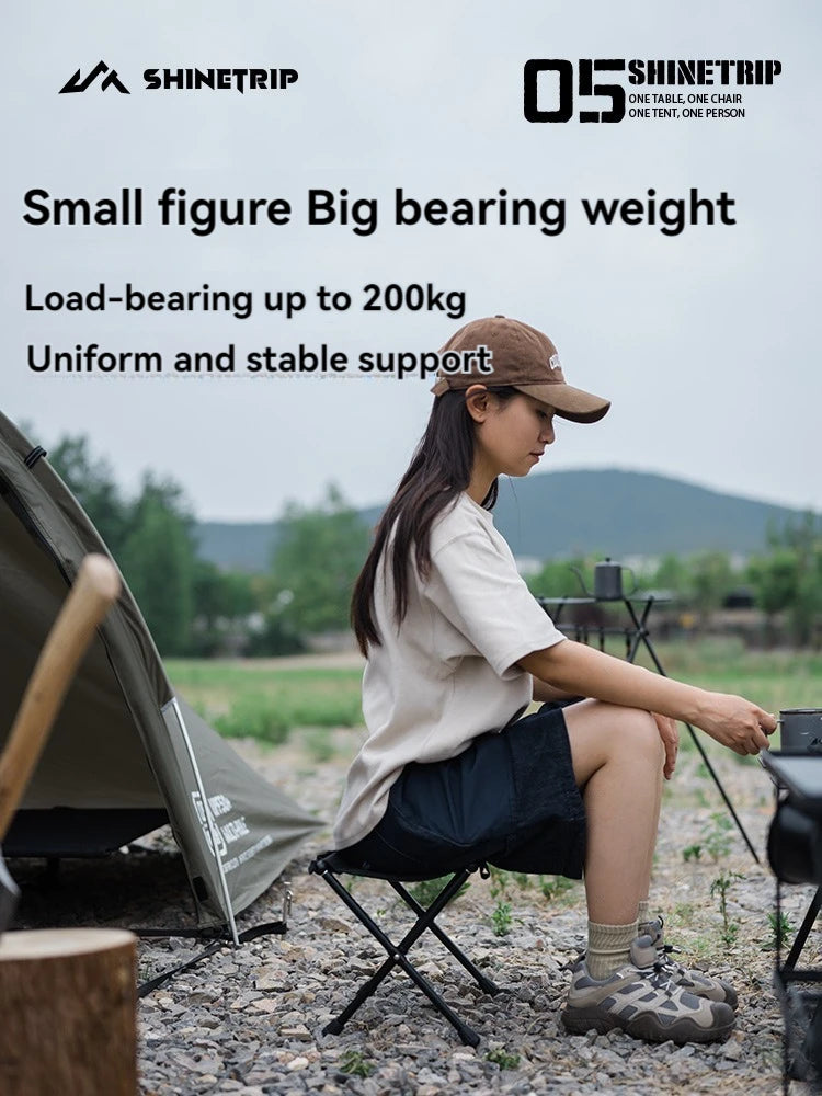 ShineTrip Outdoor 05 Series Mazza Ultra Light Folding Storage Aluminum Alloy Portable Folding Stool Mazza Daniel’s Outdoor Company