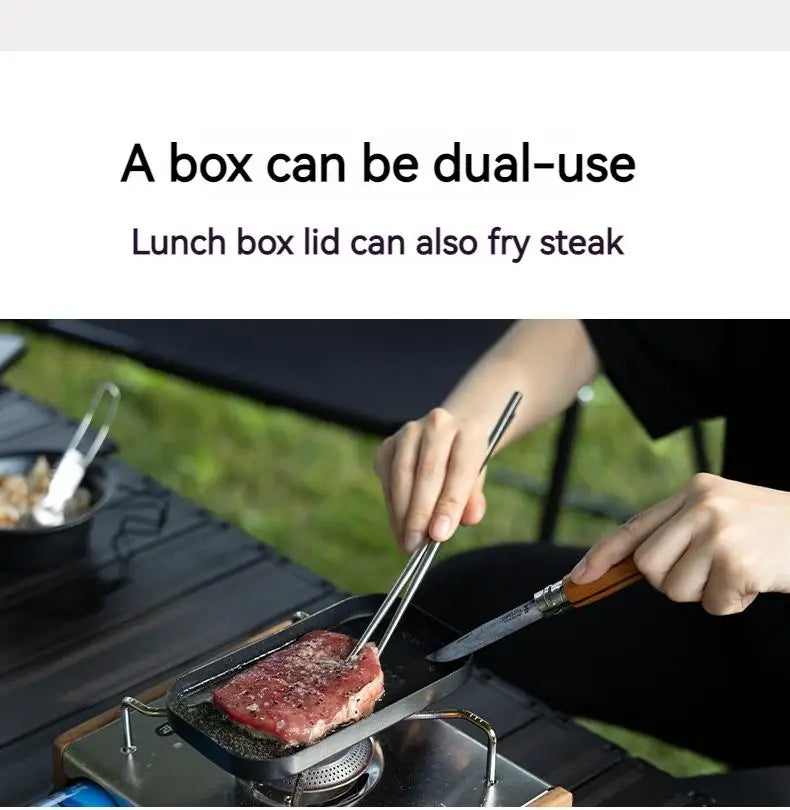 BLACKDOG Outdoor Lunch Box Aluminum 800ML Camping Cooker Ultralight Portable Multi-function Travel Picnic Tableware Cookware Daniel’s Outdoor Company