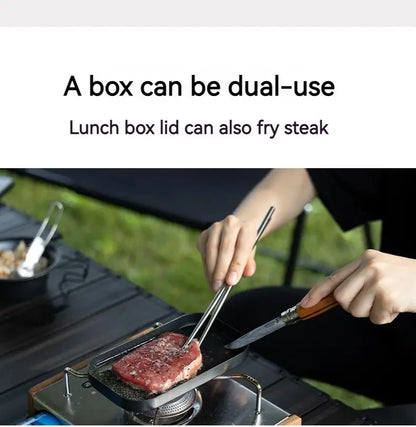 BLACKDOG Outdoor Lunch Box Aluminum 800ML Camping Cooker Ultralight Portable Multi-function Travel Picnic Tableware Cookware Daniel’s Outdoor Company
