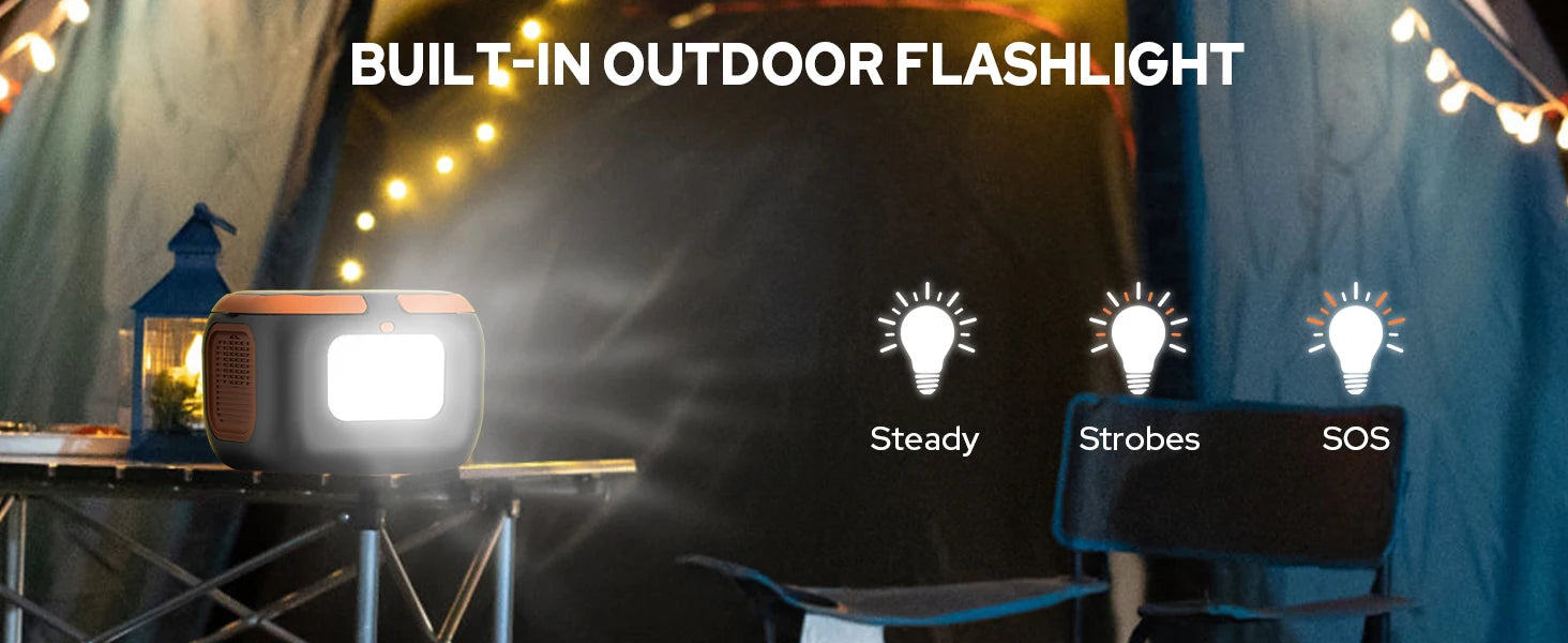 120W Portable Power Station 97.6Wh Power Bank with AC Outlet/USB C/LED Light for Outdoor Camping Home Use Van Life Adventure RV Daniel’s Outdoor Company