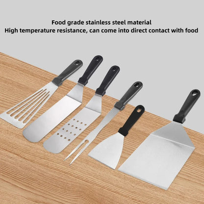 Kitchen Stainless Steel Scraper Cooking Spatula Barbecue Spatula Plate Barbecue Spatula Hamburger Spatula Cooking Utensils Daniel’s Outdoor Company