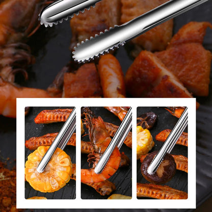 Grill Tongs Stainless Steel Food Tongs Metal Kitchen Tweezers Cooking Utensils for Salad Fish Steak Barbecue Buffet Daniel’s Outdoor Company