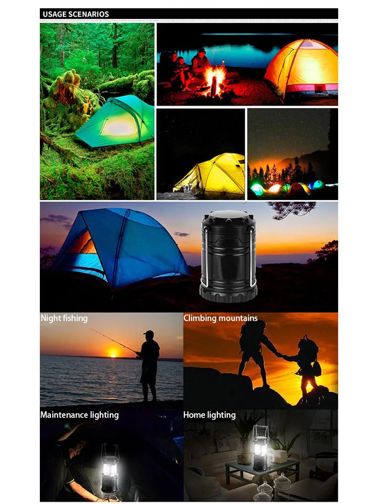 Mini Tent Lamp LED Portable Portable Lantern Telescopic Torch Camping Lamp Waterproof Emergency Light Outdoor camping available Daniel’s Outdoor Company