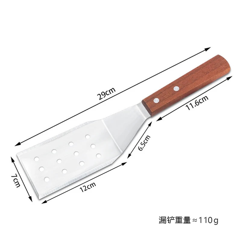 Stainless Steel Spatula and Grill Scraper Non Stick Durable Barbecue Cooking Tools Pizza Shovel Pancake Beef BBQ Utensils Daniel’s Outdoor Company