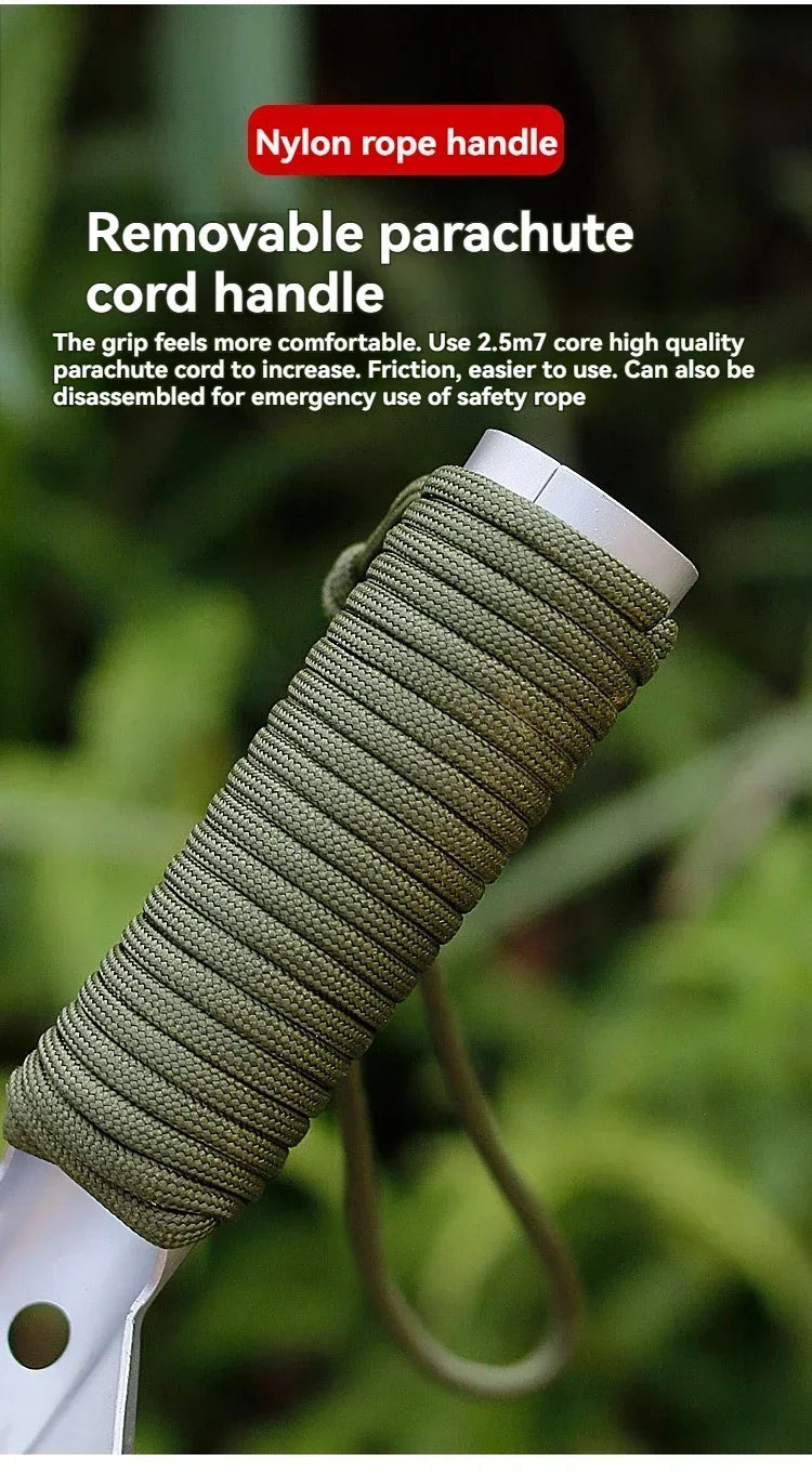 Portable Camping Hiking Traveling Pinic Shovel Multifunctional Ordnance Shovel Survival Outdoor Equipment Garden Tool Shovel Daniel’s Outdoor Company