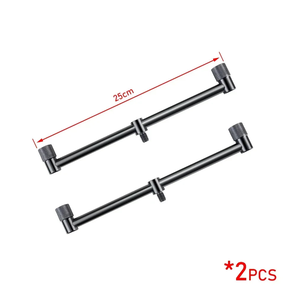 Hirisi 2X Mini Black Short Buzz Bars 20cm/25cm/30cm for Dual Rod Carp Fishing Daniel’s Outdoor Company