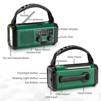 Emergency Radio Dual USB Rechargeable Daniel’s Outdoor Company