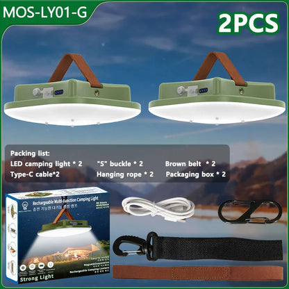 MOSLIGHTING Solar Chargin Tent Strong Light with Magnet Zoom Portable Torch Camping lantern Work Maintenance Lighting 80W LED Daniel’s Outdoor Company