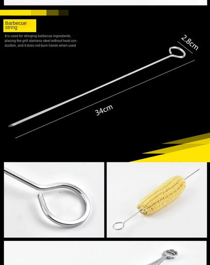 Stainless steel oven set barbecue combination tool outdoor BBQ barbecue set barbecue set storage portable cloth bag baking tool Daniel’s Outdoor Company