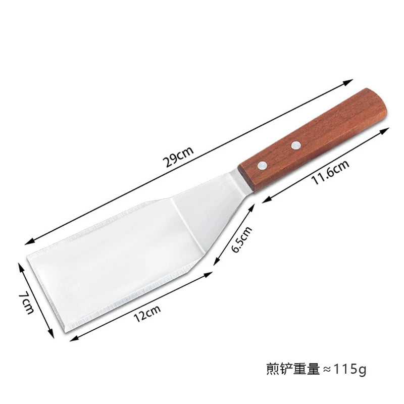 Stainless Steel Spatula and Grill Scraper Non Stick Durable Barbecue Cooking Tools Pizza Shovel Pancake Beef BBQ Utensils Daniel’s Outdoor Company