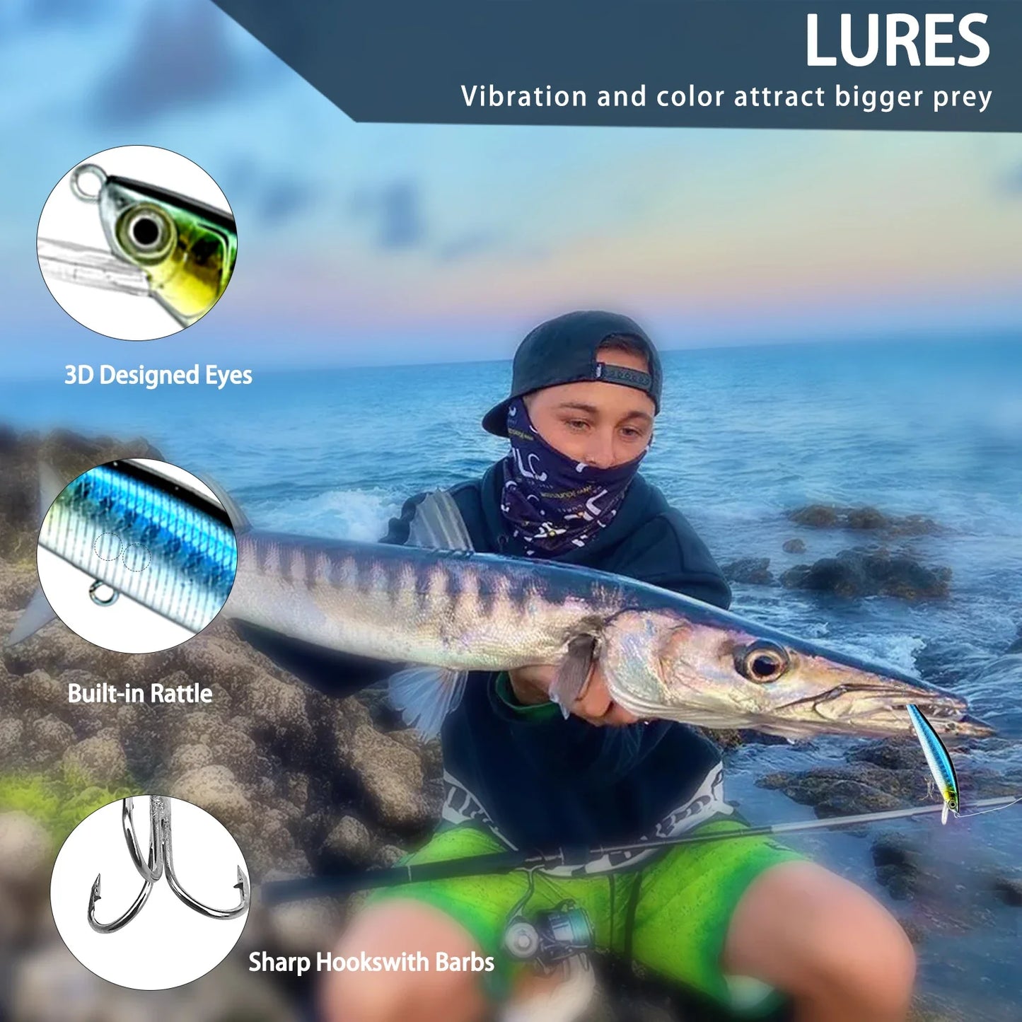 Fishing 83/133/193/239/409pcs Fishing Lure Kit For Trout/Pike/Bass Multi-Lure Fishing Set Layered Tackle Pro Gear Tackle Box Daniel’s Outdoor Company