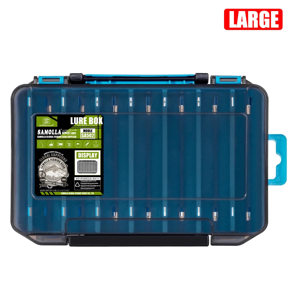 SAMOLLA Double-Sided Compact Tackle Box - Streamline Fishing with Durable, Versatile Organizer for Lures, Hooks, Baits Daniel’s Outdoor Company