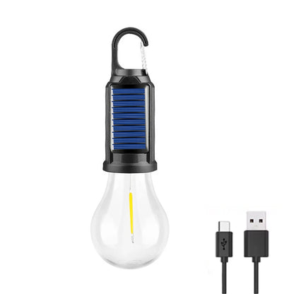 Solar Camping Lamp Bulbs Outdoor USB Charging Solar Powerd Hanging Lights Portable Tent Light Waterproof for Camping BBQ Decor Daniel’s Outdoor Company