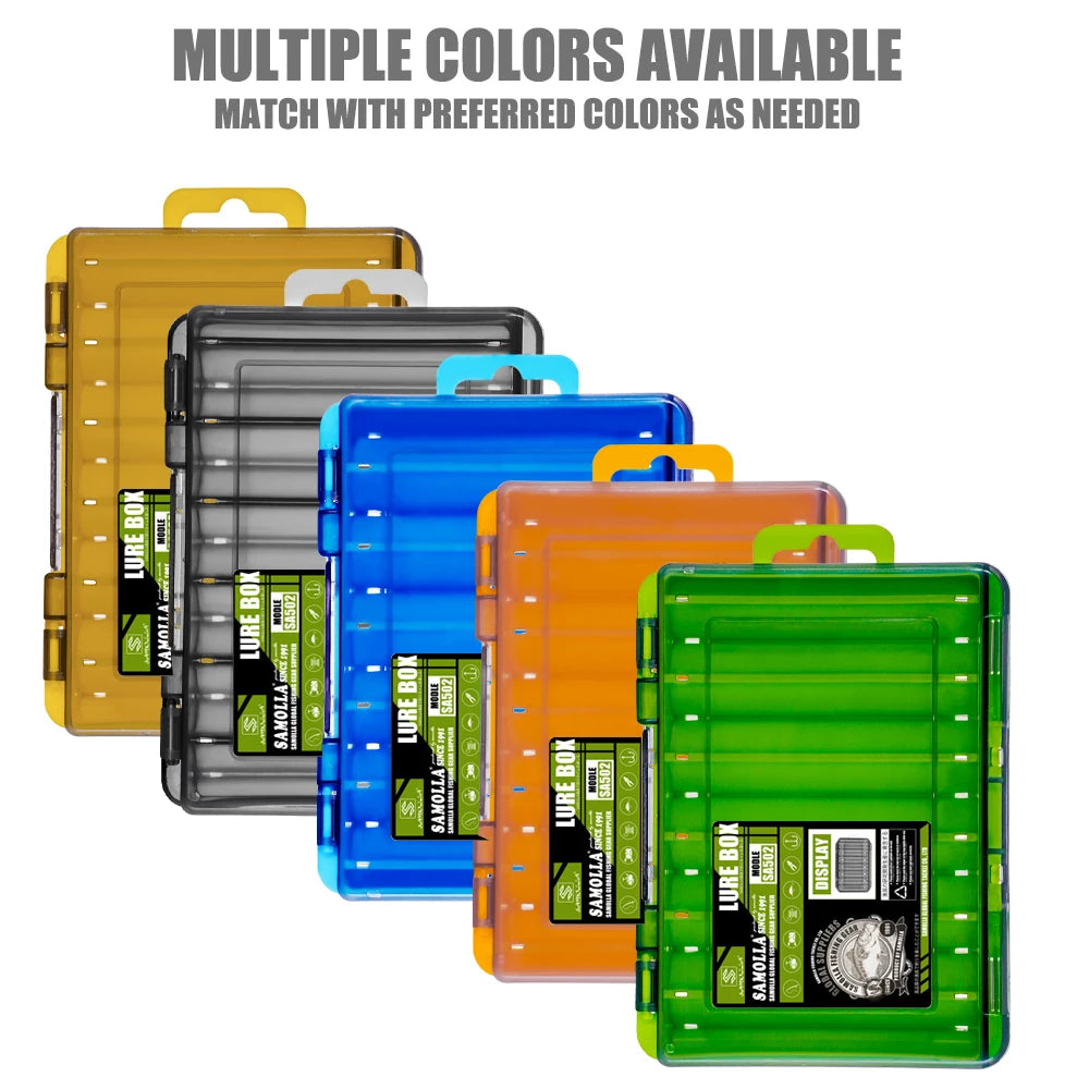 SAMOLLA Double-Sided Compact Tackle Box - Streamline Fishing with Durable, Versatile Organizer for Lures, Hooks, Baits Daniel’s Outdoor Company