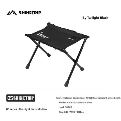 ShineTrip Outdoor 05 Series Mazza Ultra Light Folding Storage Aluminum Alloy Portable Folding Stool Mazza Daniel’s Outdoor Company