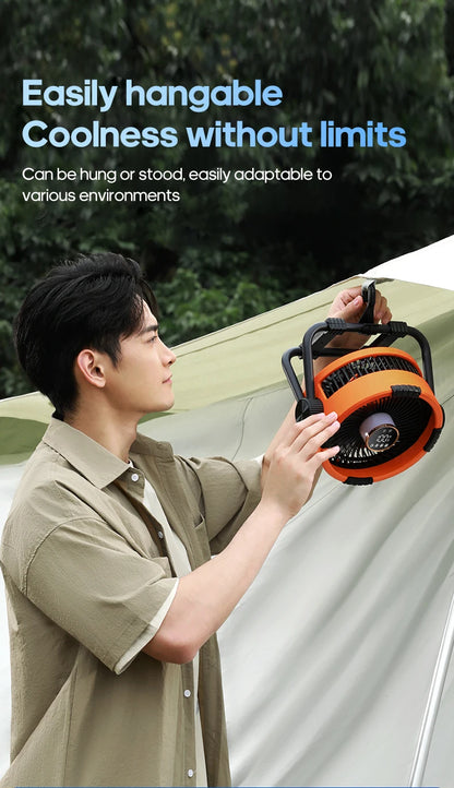 Portable 6 in 1 Outdoor Camping Fan 20000mAh Rechargeable Wireless Tent Ceiling Fan 4 Speed Adjustment LED Lighting Power Bank Daniel’s Outdoor Company