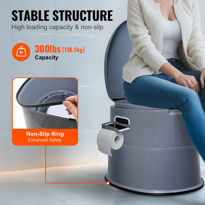 SucceBuy Portable Toilet for Camping Porta Potty with 1.3G Detachable Inner Bucket Travel Toilet for Outdoor Camping Travel Daniel’s Outdoor Company