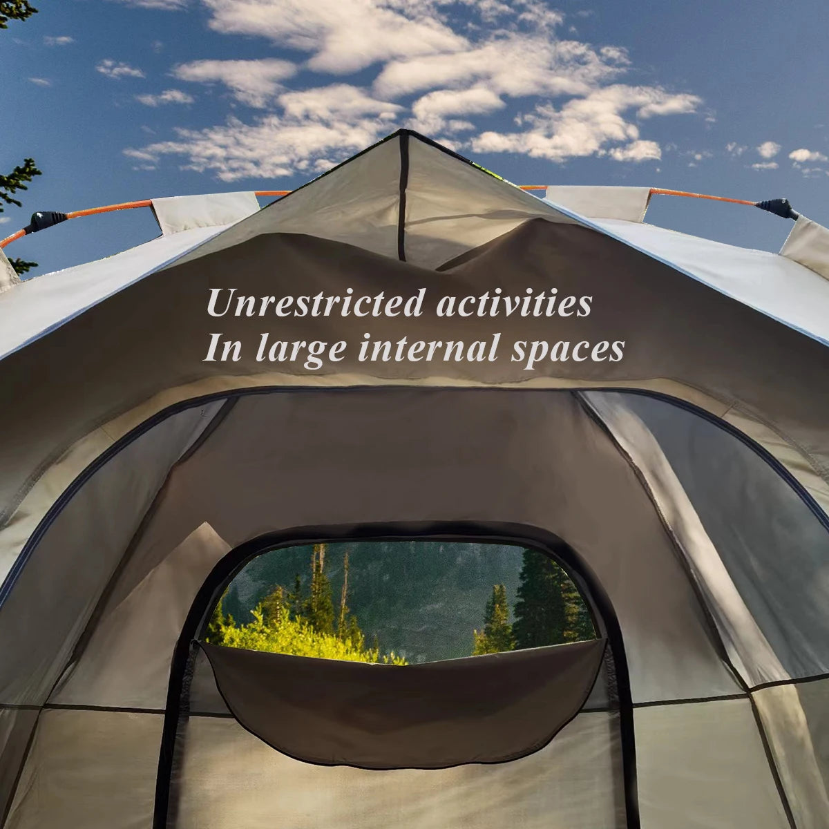 Outdoor shelter Sunshade Self-driving Travel Camping Tent Reactive outdoor Camping tent Two doors and two windows Daniel’s Outdoor Company