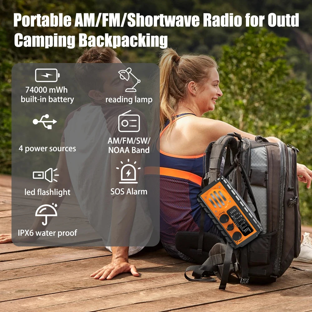 Emergency Radio Dual USB Rechargeable Daniel’s Outdoor Company