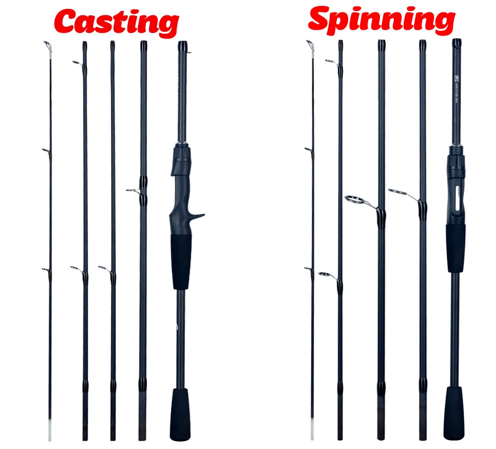 PHISHGER Spinning Baitcasting Travel Carbon Mini Goods For Fishing Rods Casting Weight 5-30g M Fast Ultralight Lure Trout Pole Daniel’s Outdoor Company