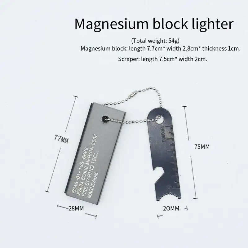 New Waterproof Portable Flint Emergency Fire Starter Multifunctional Outdoor Camping Fire Rod Tool for Survival Equipment Daniel’s Outdoor Company