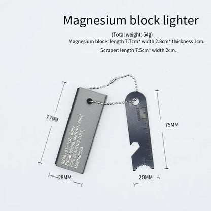 New Waterproof Portable Flint Emergency Fire Starter Multifunctional Outdoor Camping Fire Rod Tool for Survival Equipment Daniel’s Outdoor Company