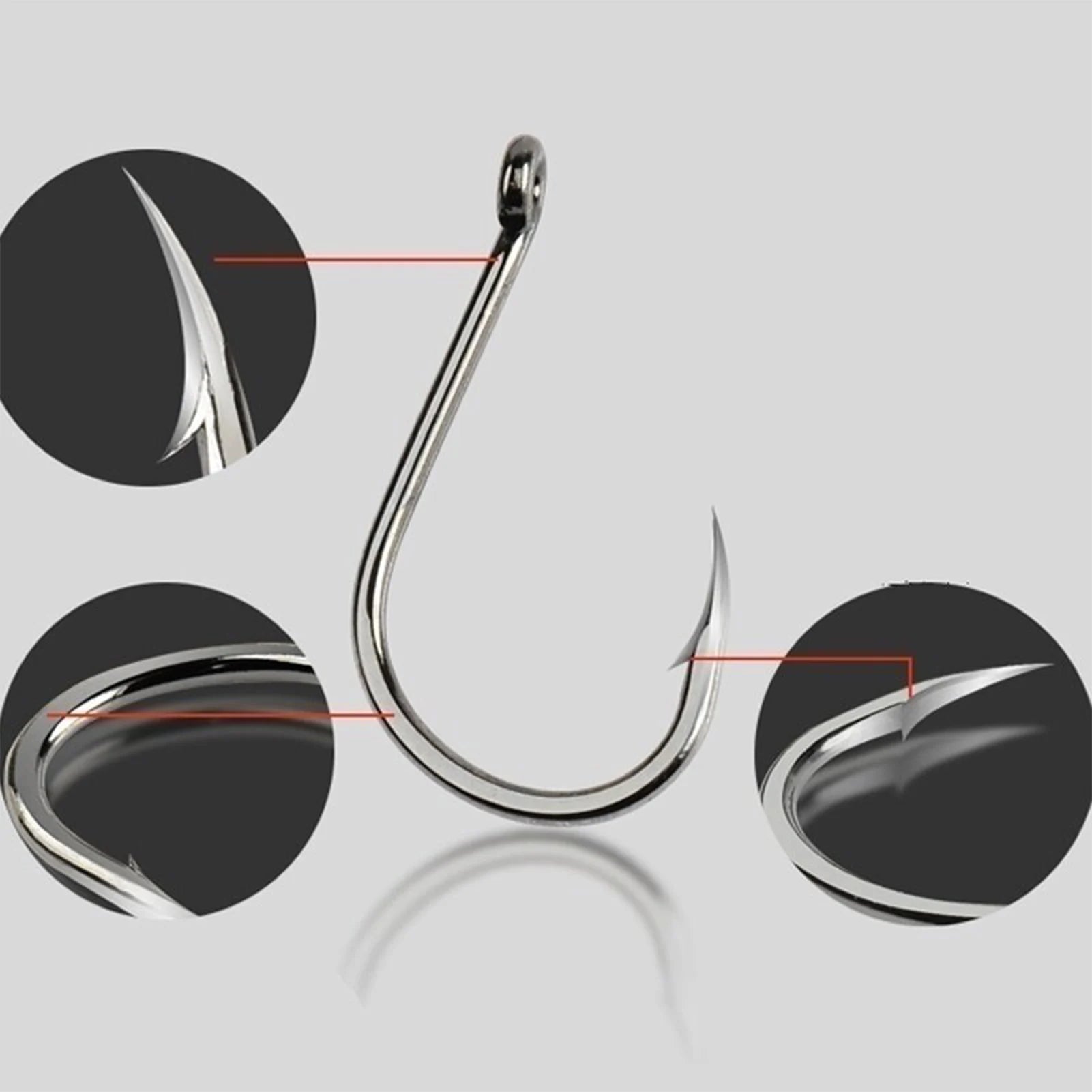 100pcs Fishing Hook Stainless Steel Carbon Fishing Hook With Loop Sharp Barbed Boxed Fishing Hook Set Sea Fishing Accessories Daniel’s Outdoor Company