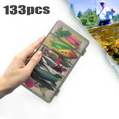 Fishing 83/133/193/239/409pcs Fishing Lure Kit For Trout/Pike/Bass Multi-Lure Fishing Set Layered Tackle Pro Gear Tackle Box Daniel’s Outdoor Company